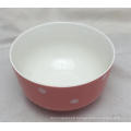 Color Embossed 5.5" Ceramic Deep Salad Bowl for Home Use